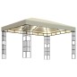vidaXL Pavillon mit LED-Lichterkette 3x4 m Cremeweiß vidaXL Pavillon mit LED-Lichterkette 3x4 m Cremeweiß