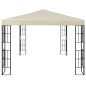 vidaXL Pavillon mit LED-Lichterkette 3x4 m Cremeweiß vidaXL Pavillon mit LED-Lichterkette 3x4 m Cremeweiß