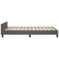 vidaXL Bettgestell mit Kopfteil Dunkelgrau 120x190 cm Samt vidaXL Bettgestell mit Kopfteil Dunkelgrau 120x190 cm Samt