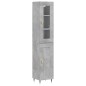 Highboard Betongrau 34,5x34x180 cm Holzwerkstoff Highboard Betongrau 34,5x34x180 cm Holzwerkstoff