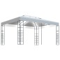 Pavillon mit LED-Lichterkette 4x3x2,7 m Weiß Pavillon mit LED-Lichterkette 4x3x2,7 m Weiß