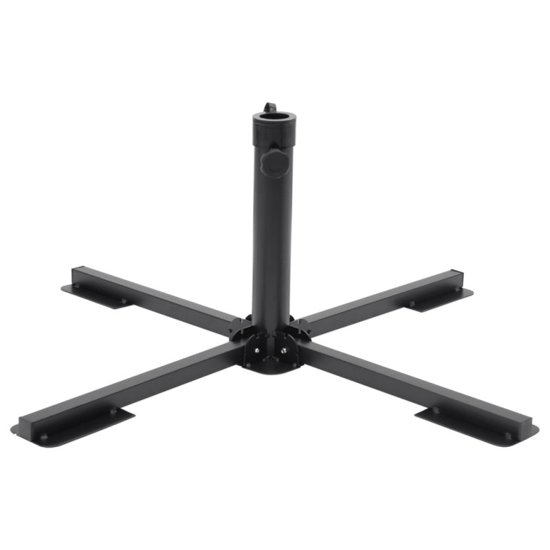 vidaXL Klappständer für Sonnenschirm Ø38/48 mm Mast Schwarz Stahl vidaXL Klappständer für Sonnenschirm Ø38/48 mm Mast Schwarz Stahl