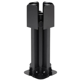 vidaXL Klappständer für Sonnenschirm Ø38/48 mm Mast Schwarz Stahl
