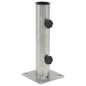 vidaXL Sonnenschirmständer für Ø38/48 mm Mast Silbern Stahl vidaXL Sonnenschirmständer für Ø38/48 mm Mast Silbern Stahl