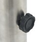 vidaXL Sonnenschirmständer für Ø38/48 mm Mast Silbern Stahl vidaXL Sonnenschirmständer für Ø38/48 mm Mast Silbern Stahl