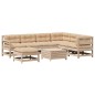 vidaXL 8-tlg. Garten-Lounge-Set mit Kissen Massivholz Kiefer vidaXL 8-tlg. Garten-Lounge-Set mit Kissen Massivholz Kiefer