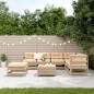 vidaXL 8-tlg. Garten-Lounge-Set mit Kissen Massivholz Kiefer vidaXL 8-tlg. Garten-Lounge-Set mit Kissen Massivholz Kiefer