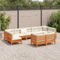 vidaXL 9-tlg. Garten-Sofagarnitur mit Kissen Wachsbraun Kiefernholz vidaXL 9-tlg. Garten-Sofagarnitur mit Kissen Wachsbraun Kiefernholz
