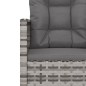 vidaXL Gartenbank mit Kissen Grau 105 cm Poly Rattan vidaXL Gartenbank mit Kissen Grau 105 cm Poly Rattan