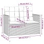 vidaXL Gartenbank mit Kissen Grau 105 cm Poly Rattan vidaXL Gartenbank mit Kissen Grau 105 cm Poly Rattan
