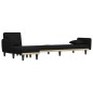 vidaXL Schlafsofa in L-Form Schwarz 275x140x70 cm Stoff vidaXL Schlafsofa in L-Form Schwarz 275x140x70 cm Stoff