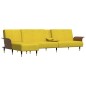 vidaXL Schlafsofa in L-Form Gelb 279x140x70 cm Samt vidaXL Schlafsofa in L-Form Gelb 279x140x70 cm Samt