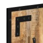 vidaXL Garderobe 35x8x110 cm Raues Massivholz Mango vidaXL Garderobe 35x8x110 cm Raues Massivholz Mango