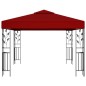 Pavillon mit LED-Lichterkette 3x3 m Weinrot Pavillon mit LED-Lichterkette 3x3 m Weinrot