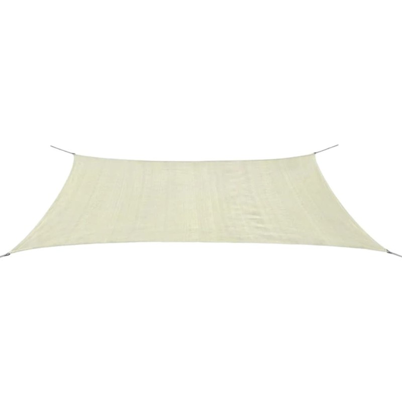 vidaXL Sonnensegel HDPE Rechteckig 4x6 m Creme vidaXL Sonnensegel HDPE Rechteckig 4x6 m Creme