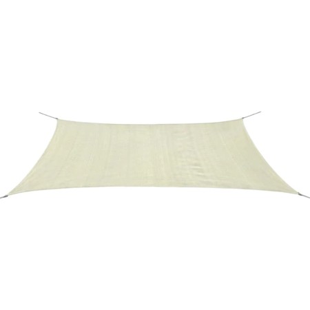 vidaXL Sonnensegel HDPE Rechteckig 4x6 m Creme