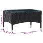vidaXL 2-tlg. Garten-Lounge-Set mit Auflage Poly Rattan Schwarz vidaXL 2-tlg. Garten-Lounge-Set mit Auflage Poly Rattan Schwarz