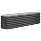 vidaXL Hochbeet Pulverbeschichteter Stahl 152x40x36 cm Anthrazit vidaXL Hochbeet Pulverbeschichteter Stahl 152x40x36 cm Anthrazit