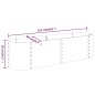 vidaXL Hochbeet Pulverbeschichteter Stahl 152x40x36 cm Anthrazit vidaXL Hochbeet Pulverbeschichteter Stahl 152x40x36 cm Anthrazit