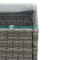 vidaXL 2-tlg. Garten-Lounge-Set mit Auflage Poly Rattan Grau vidaXL 2-tlg. Garten-Lounge-Set mit Auflage Poly Rattan Grau