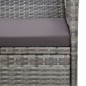 vidaXL 2-tlg. Garten-Lounge-Set mit Auflage Poly Rattan Grau vidaXL 2-tlg. Garten-Lounge-Set mit Auflage Poly Rattan Grau