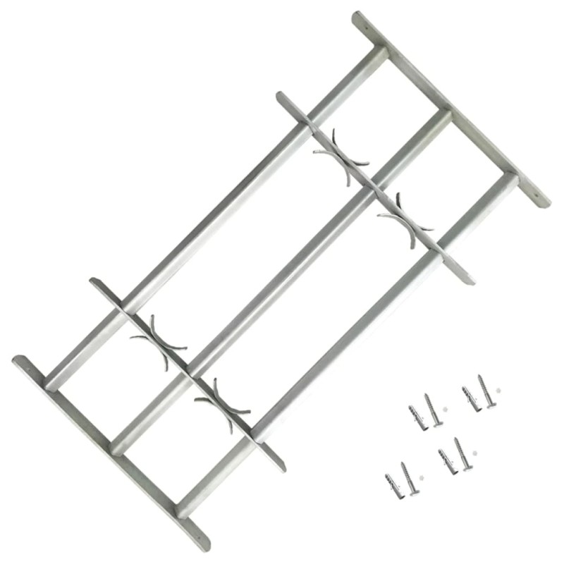 vidaXL Fenstergitter Verstellbar mit 3 Querstäben 700-1050 mm vidaXL Fenstergitter Verstellbar mit 3 Querstäben 700-1050 mm