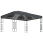 Pavillon mit LED-Lichterkette 3x4 m Anthrazit Stoff Pavillon mit LED-Lichterkette 3x4 m Anthrazit Stoff