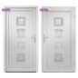 vidaXL Haustür Weiß 98x200 cm PVC vidaXL Haustür Weiß 98x200 cm PVC