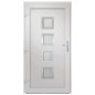 vidaXL Haustür Weiß 98x200 cm PVC vidaXL Haustür Weiß 98x200 cm PVC