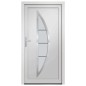 vidaXL Haustür Weiß 108x208 cm PVC vidaXL Haustür Weiß 108x208 cm PVC