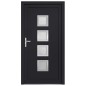 vidaXL Haustür Anthrazit 98x200 cm PVC vidaXL Haustür Anthrazit 98x200 cm PVC