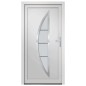vidaXL Haustür Weiß 98x208 cm PVC vidaXL Haustür Weiß 98x208 cm PVC