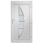 vidaXL Haustür Weiß 98x208 cm PVC vidaXL Haustür Weiß 98x208 cm PVC