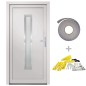 vidaXL Haustür Weiß 88x200 cm PVC vidaXL Haustür Weiß 88x200 cm PVC