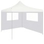 Pavillon-Seitenwand mit Fenstern 4x2 m Weiß Pavillon-Seitenwand mit Fenstern 4x2 m Weiß