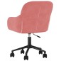 vidaXL Bürostuhl Drehbar Rosa Samt vidaXL Bürostuhl Drehbar Rosa Samt
