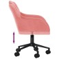 vidaXL Bürostuhl Drehbar Rosa Samt vidaXL Bürostuhl Drehbar Rosa Samt