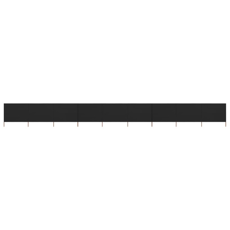 vidaXL 9-teiliges Windschutzgewebe 1200 x 80 cm Schwarz vidaXL 9-teiliges Windschutzgewebe 1200 x 80 cm Schwarz