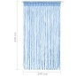 vidaXL Makramee Vorhang Blau 140x240 cm Baumwolle vidaXL Makramee Vorhang Blau 140x240 cm Baumwolle