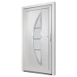 vidaXL Haustür Weiß 108x208 cm PVC vidaXL Haustür Weiß 108x208 cm PVC