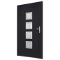 vidaXL Haustür Anthrazit 98x208 cm PVC vidaXL Haustür Anthrazit 98x208 cm PVC