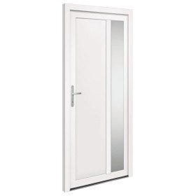 vidaXL Haustür Weiß 98x208 cm PVC