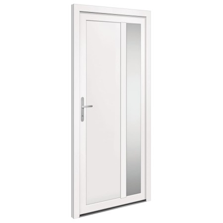 vidaXL Haustür Weiß 98x208 cm PVC
