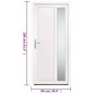 vidaXL Haustür Weiß 98x208 cm PVC vidaXL Haustür Weiß 98x208 cm PVC