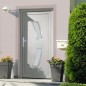 vidaXL Haustür Weiß 88x200 cm PVC vidaXL Haustür Weiß 88x200 cm PVC