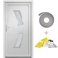 vidaXL Haustür Weiß 88x200 cm PVC vidaXL Haustür Weiß 88x200 cm PVC