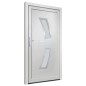 vidaXL Haustür Weiß 88x200 cm PVC vidaXL Haustür Weiß 88x200 cm PVC