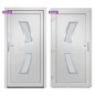 vidaXL Haustür Weiß 88x200 cm PVC vidaXL Haustür Weiß 88x200 cm PVC