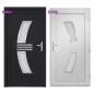 vidaXL Haustür Anthrazit 98x200 cm PVC vidaXL Haustür Anthrazit 98x200 cm PVC