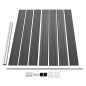 Zaunelement Set WPC 872x146 cm Schwarz Zaunelement Set WPC 872x146 cm Schwarz